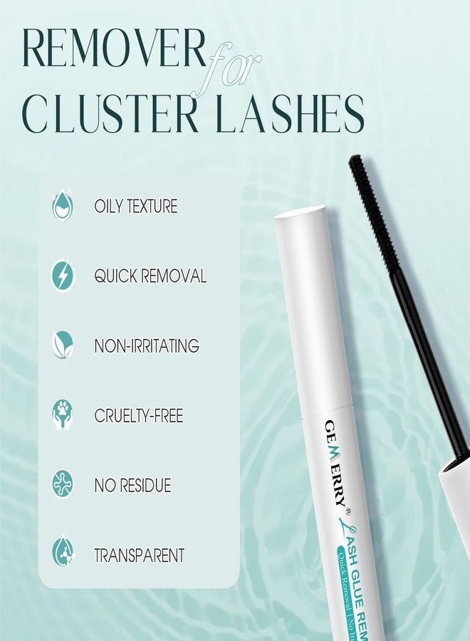 GEMERRY Lash Glue Remover 5ML for Lash Clusters Lash Bond and Seal Remover Lash Remover Gentle for Lashes Eyelash Extension Cluster Lash Remover Eyelash Glue Remover Self-Use at Home - Image 2